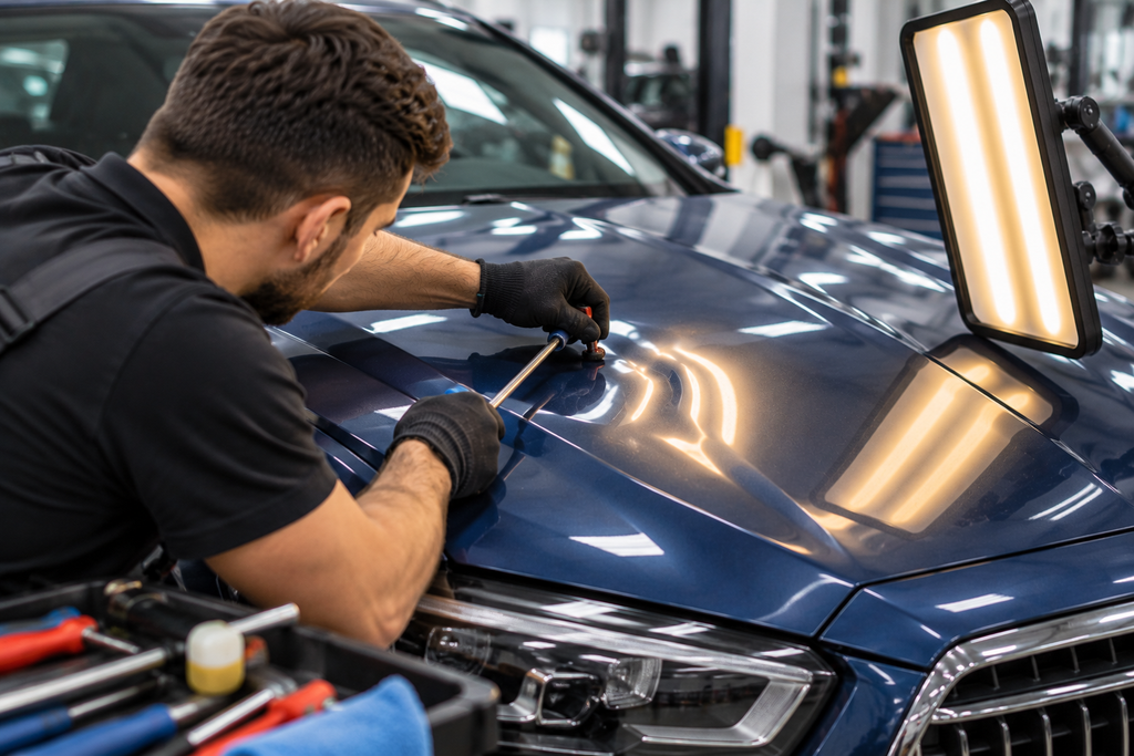 professionelle dellenreparatur am autodom