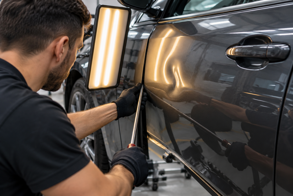 Dellen entfernen in Berlin-Neukölln – Professionelles Smart Repair professionelle dellenreparatur am autotürblech